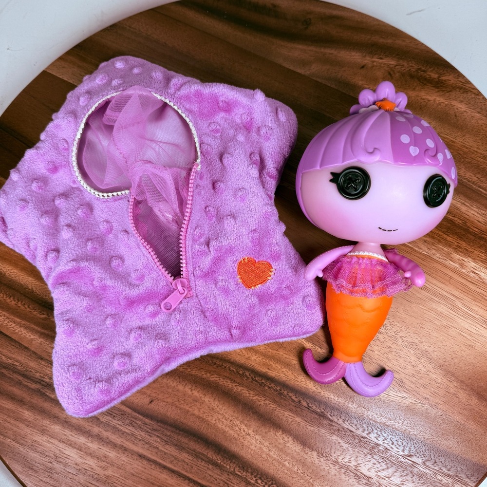 Lalaoopsy Lala-Oopsies Littles Mermaid Doll Fin with Purple Starfish Bag 2012